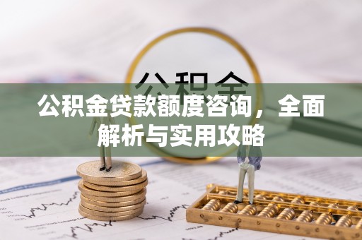 上林公积金贷款额度咨询，全面解析与实用攻略